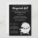 Search for white masquerade ball invitations Mardi gras