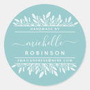 Search for blue name tags stickers Botanical