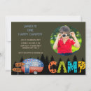 Search for camper birthday invitations Nature