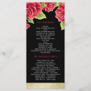 Search for black red wedding programs Chic