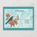 Search for vintage bird illustration postcards Tropical