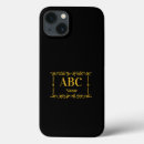 Search for add your name monogram initials iphone cases For him