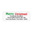 Search for merry return address labels Playful