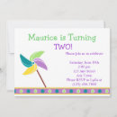 Search for pinwheel invitations Blue