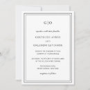 Search for black and white elegant invitations Classic