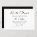 Search for white rehearsal dinner invitations Modern