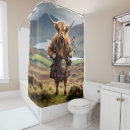 Search for cow shower curtains Scottish