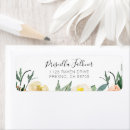Search for peach flowers return address labels Greenery