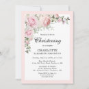 Search for blush christening invitations Botanical