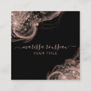 Search for black glitter business cards Aesthetician