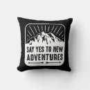 Search for adventure cushions Black and white