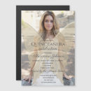 Search for magnetic quinceanera invitations Gold