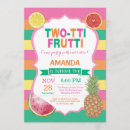 Search for second birthday invitations Tutti frutti