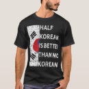 Search for south korean flag tshirts Half