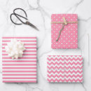 Search for pink and white stripes wrapping paper Chic