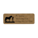 Search for cowboys return address labels Horses