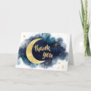Search for blue and gold thank you cards Moon