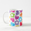 Search for multicolored hearts mugs Flowers