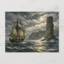 Search for old sailing ships postcards Storm