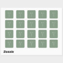 Search for trendy wedding stickers Sage green