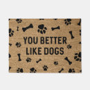 Search for dog bone doormats Funny