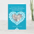 Search for blue wedding anniversary cards Heart