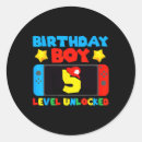 Search for birthday boy 5 stickers Insert coin