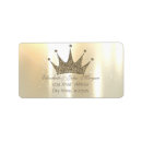 Search for princess wedding return address labels Elegant