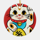 Search for lucky cat christmas tree decorations Japanese