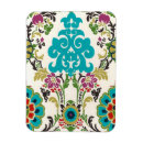 Search for turquoise pattern magnets Floral