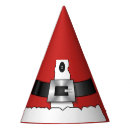 Search for santa claus paper party hats Red and white
