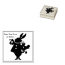Search for alice in wonderland rubber stamps White