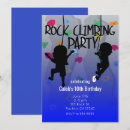Search for rock climbing birthday invitations Boy