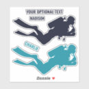 Search for water sports stickers Diving