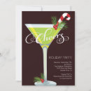 Search for retro cocktail christmas invitations Martini