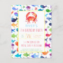 Search for rainbow fish invitations Under the sea