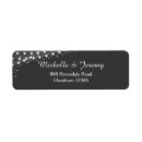 Search for fairy lights return address labels Elegant