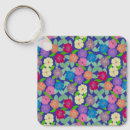 Search for bright floral key rings Pattern