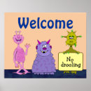 Search for funny monsters posters School
