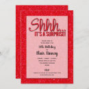 Search for red surprise party invitations 50th