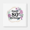 Search for 80th birthday magnets Vintage