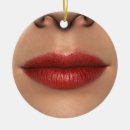 Search for lips christmas tree decorations Red