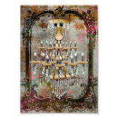 Search for pink chandelier art Vintage