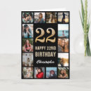 Search for 22nd birthday cards Twenty second birthday