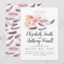 Search for boho feather wedding invitations Floral