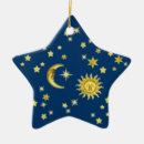 Search for sun moon christmas tree decorations Blue