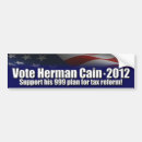 Search for cain 2012 bumper stickers Republican