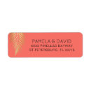 Search for palm fronds return address labels Tropical