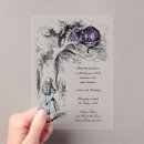 Search for cheshire cat invitations Alice in wonderland