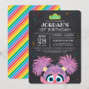 Search for sesame street birthday invitations Abby cadabby
